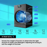 Samsung Series 9 Large Capacity WD18DB8995BZT1 18kg / 11kg Washer Dryer, A Rated in Dark Steel