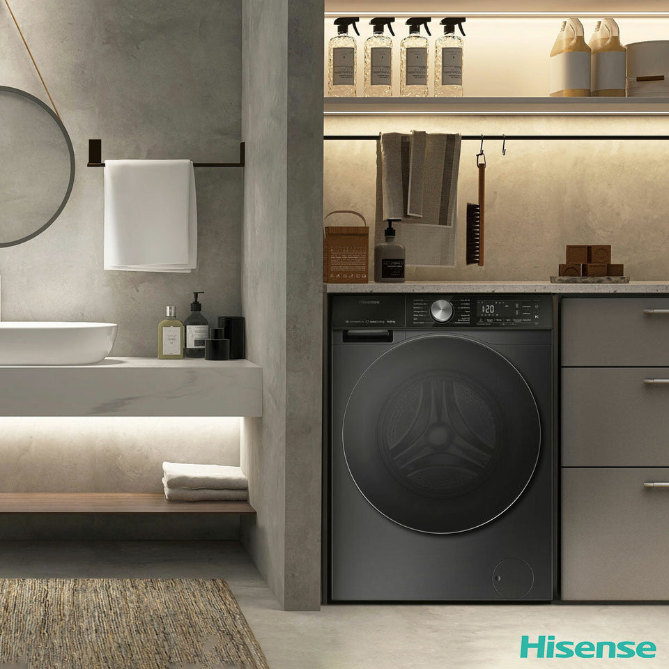Hisense WD5S1045BB 10.5/6kg, Washer Dryer, D Rated in Black