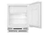 Integrated Undercounter Fridge 135L Adjustable Shelves LED Display White