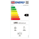 Freestanding Fridge Freezer 174L Low Frost Adjustable Thermostat LED Black