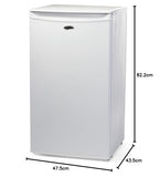 Freestanding Under Counter Fridge 92L 48cm White