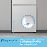 Freestanding Fridge Freezer 175L 60/40 Split E Rated White Reversible Door