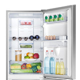 Freestanding Fridge Freezer 256L Total No Frost Water Dispenser Silver
