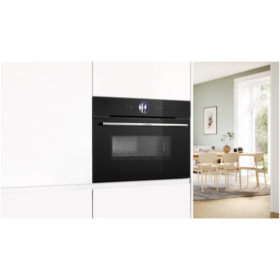 Bosch CMG7761B1B Series 8 Built-In Combi Microwave - Black