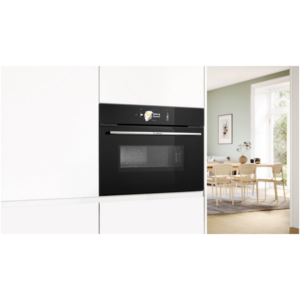Bosch CMG778NB1 Series 8 45L Built-In Combi Microwave - Black