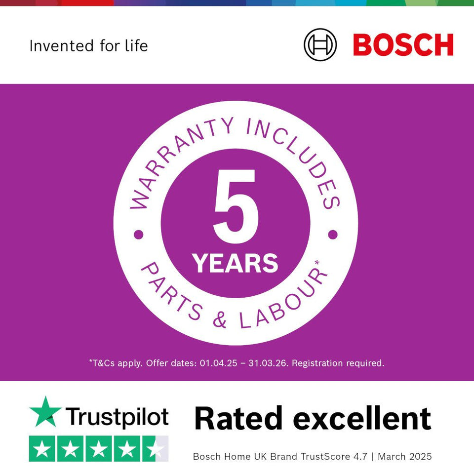 Bosch Series 4 WNA134U8GB Freestanding Washer Dryer 8kg/5kg 1400 Spin White - Clearance