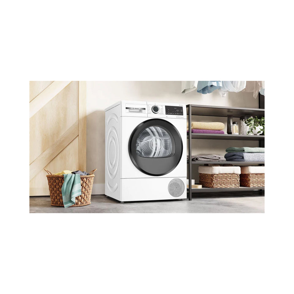 Bosch WQG24502GB Series 6 9kg Heat Pump Tumble Dryer White - A+++ Rated