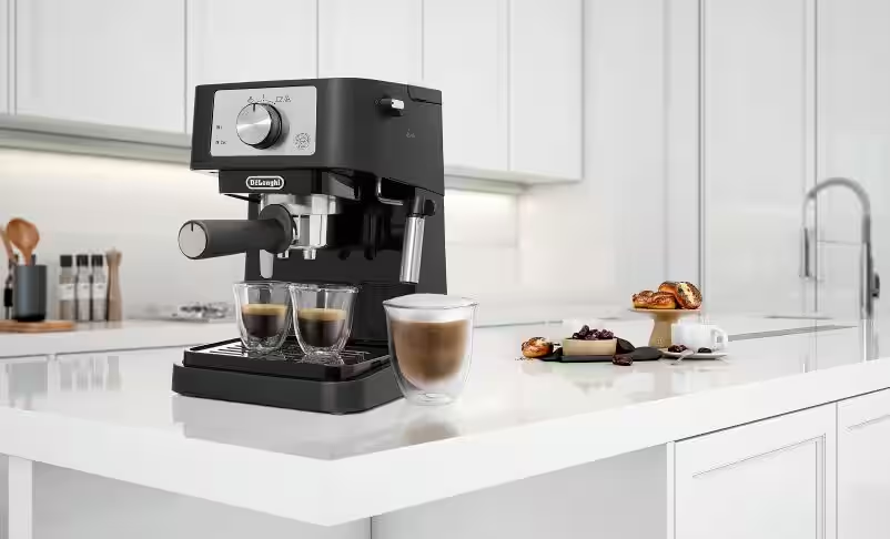 Delonghi EC260.BK Stilosa Traditional Barista Pump Manual Espresso Coffee Machine Black
