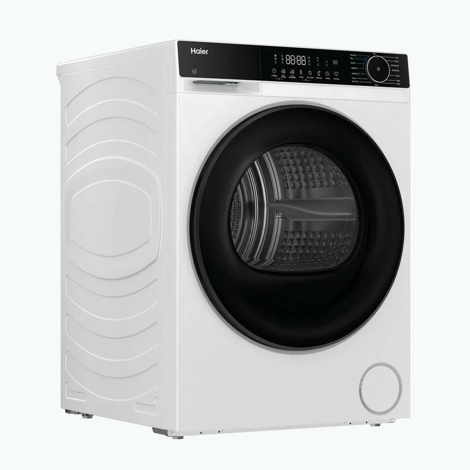 Haier HD80-D357U1 8kg Freestanding Heat Pump Tumble Dryer White - D Rated