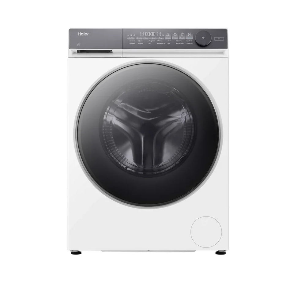 Haier HWD80BP14367TU 8+5kg 1400 Spin Freestanding Washer Dryer White - A Rated