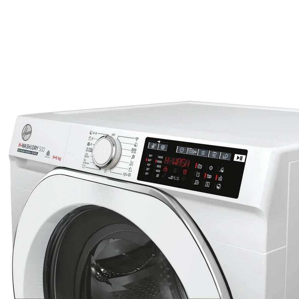 Hoover HD496AMC 1-80 H-WASH 500 WiFi Connected 9+6kg 1400 Spin Washer Dryer White