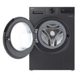 LG F2X50S9TBB 9kg 1200 Spin AI Direct Drive Freestanding Washing Machine Black