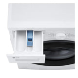 LG F4A10S8NWK 8kg 1400 Spin Front Load Washing Machine White - A Rated