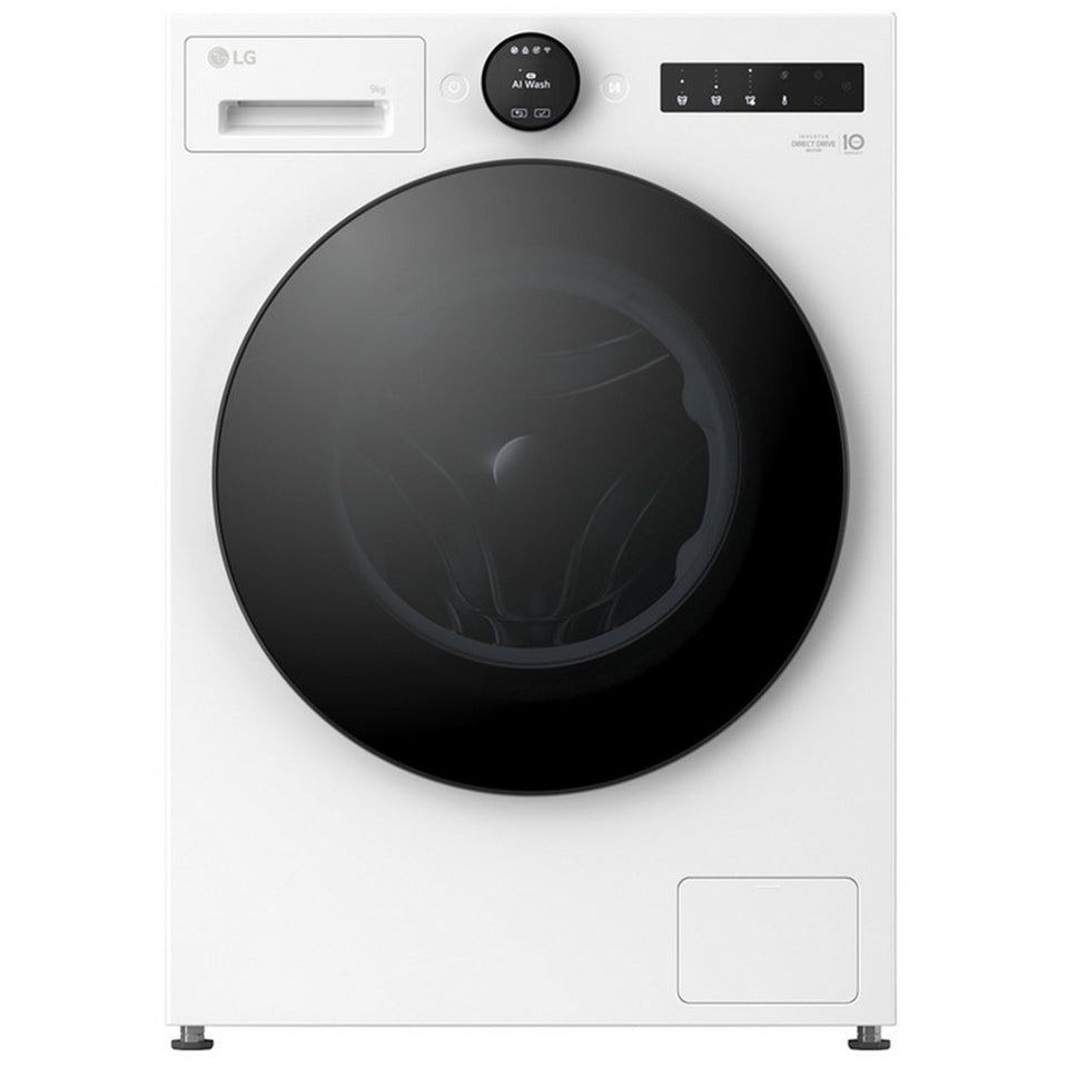 LG F4X7009TWB 9kg 1400 Spin AI Direct Drive Freestanding Washing Machine White