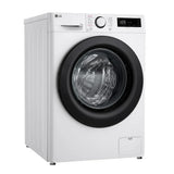 LG F4Y511WBLN1 11kg Steam 1400 Spin Freestanding Front Load Washing Machine White - A Rated