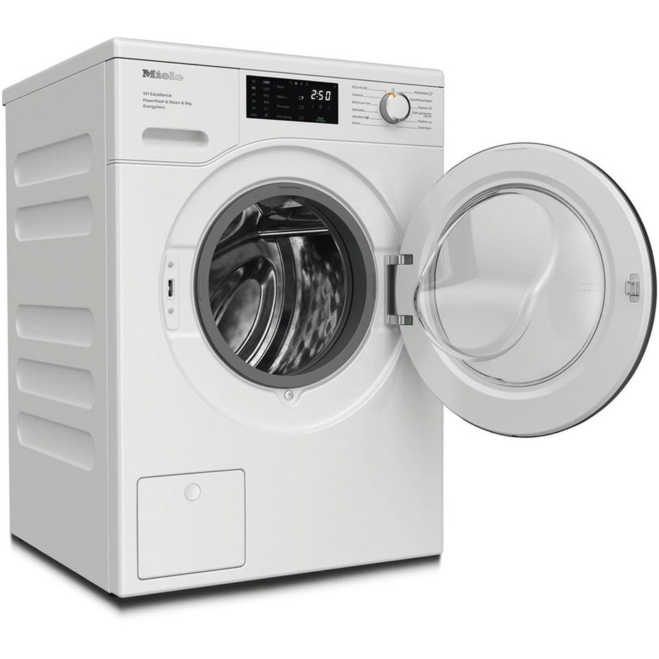 Miele WEE385 WCS 8kg 1400 Spin Power Wash & Steam Washing Machine Lotus White