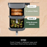 Ninja Double Stack XL 2-Drawer 9.5L Air Fryer Grey SL400UK