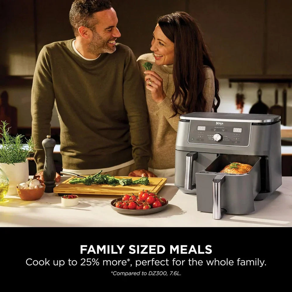 Ninja MAX 6 in 1 Dual Zone Air Fryer DZ400UK 9.5L - Gunmetal Grey