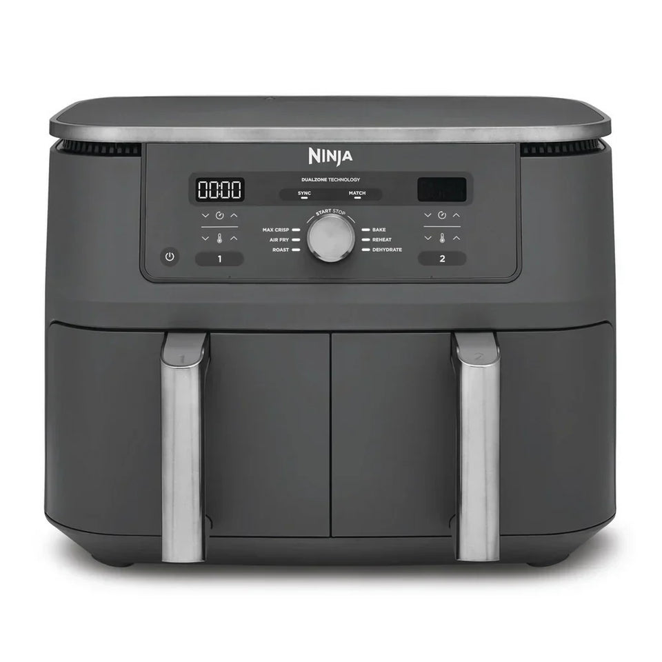 Ninja MAX 6 in 1 Dual Zone Air Fryer DZ400UK 9.5L Gunmetal Grey - Clearance