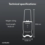 Nutribullet Ultra 1200 McLaren F1 Team Edition Portable Blender 2776 - Grey
