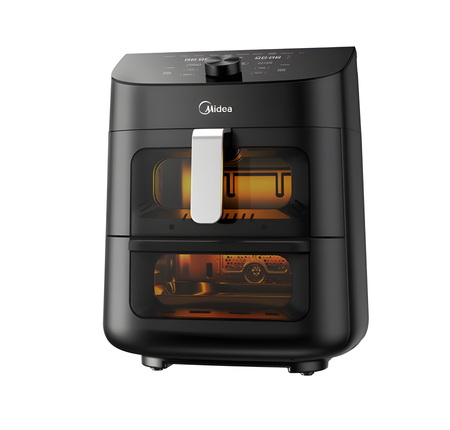 Midea MAF112B0BPKW - Black 11L Two-zone Air Fryer - 1900W - B energy