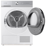 Samsung Series 8 DV90BB9445GHS1 with Optimal Dry 9kg Heat Pump Tumble Dryer White
