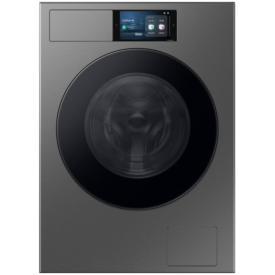 Samsung Series 9 WF90F09C4SU1 Bespoke AI Home 9kg 1400 Spin Smart Washing Machine Dark Steel
