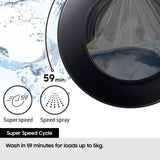 Samsung WW11DG6B25LBU1 11kg 1400 Spin Washing Machine Black - A Rated