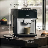Siemens TP515GB1 EQ500 Bean to cup coffee machine Black Silver