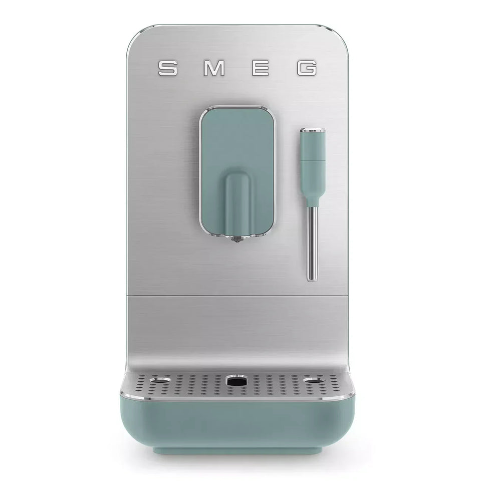 Smeg BCC12EGMUK Retro Bean to Cup Espresso Coffee Machine Emerald