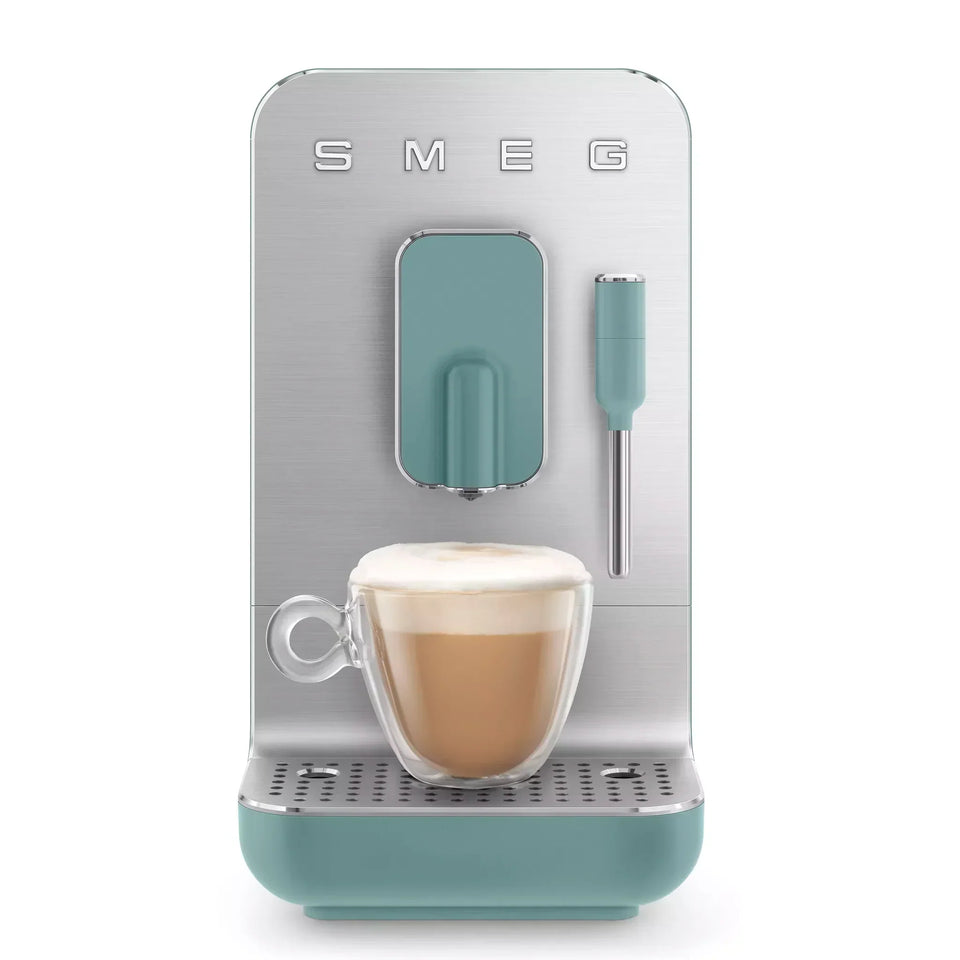 Smeg BCC12EGMUK Retro Bean to Cup Espresso Coffee Machine Emerald