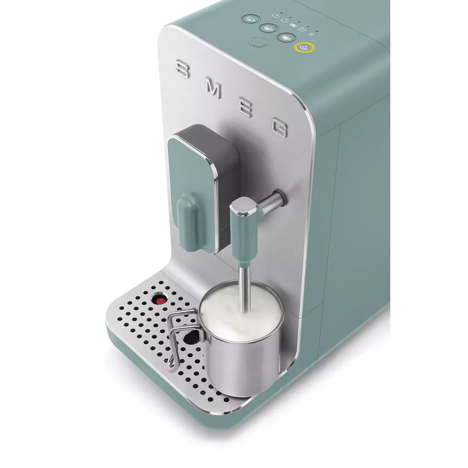 Smeg BCC12EGMUK Retro Bean to Cup Espresso Coffee Machine Emerald