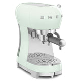 Smeg ECF02PGUK Espresso Coffee Machine with Steam Wand Pastel Green